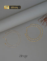 KY1011827 -  Gold Tone pair Anklet combo 1-Zilmor